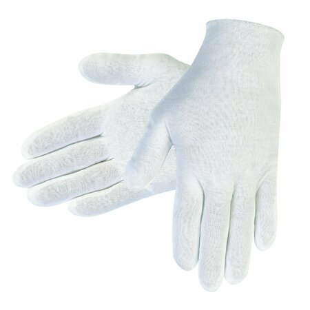 MCR SAFETY Gloves, Small 100% Cotton Lisle, 100PK 8610C